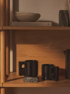 Tazas Y Mugs|Vajillas Completas>Westwing Collection Tazas de porcelana Keira, 2 uds. Negro