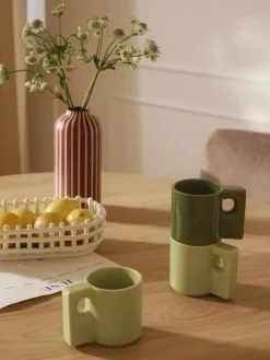 Clearance Tazas de porcelana Keira, 2 uds. Tazas Y Mugs|Vajillas Completas