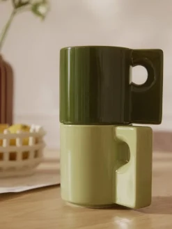 Clearance Tazas de porcelana Keira, 2 uds. Tazas Y Mugs|Vajillas Completas