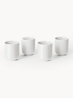 Tazas Y Mugs|Vajillas Completas></noscript>Westwing Collection Tazas de porcelana Nessa, 4 uds. Off White brillante