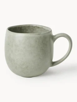 Tazas Y Mugs|Vajillas Completas>Broste Copenhagen Tazas de té grandes artesanales Nordic Marsh, 2 uds. Verde salvia