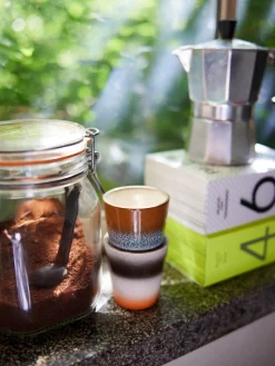 Outlet Tazas espresso artesanales de gres 70's, 4 uds. Tazas De Espresso|Vajillas Completas