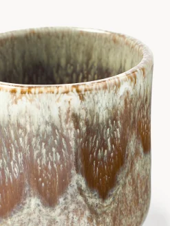 New Tazas espresso artesanales con esmalte reactivo Danza, 4 uds. Tazas De Espresso|Vajillas Completas