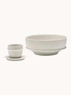 Online Tazas espresso de porcelana con esmalte reactivo Dune, 2 uds. Tazas De Espresso|Vajillas Completas