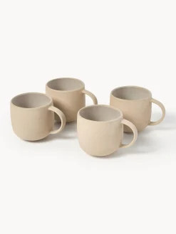 Tazas Y Mugs|Vajillas Completas></noscript>Westwing Collection Tazas Ginger, 4 uds. Beige claro, blanco Off White