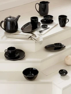 Tazas Y Mugs|Vajillas Completas>Broste Copenhagen Tazas grandes artesanales , 2 uds. Nordic Coal