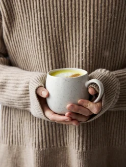 Tazas Y Mugs|Vajillas Completas>Broste Copenhagen Tazas grandes artesanales , 2 uds. Nordic Vanilla