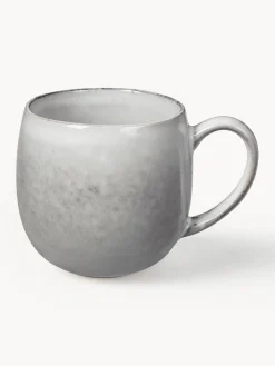 Tazas Y Mugs|Vajillas Completas>Broste Copenhagen Tazas grandes artesanales de gres , 2 uds. Nordic Sand