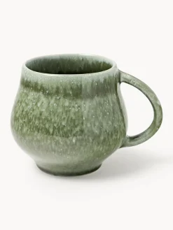 Tazas Y Mugs|Vajillas Completas>Westwing Collection Tazas grandes artesanales Macey, 4 uds. Tonos verdes brillantes