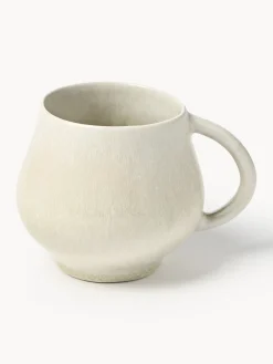 Tazas Y Mugs|Vajillas Completas>Westwing Collection Tazas grandes artesanales Macey, 4 uds. Blanco crema mate