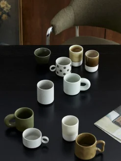 Tazas Y Mugs|Vajillas Completas></noscript>Nordal Tazas Jose, 6 uds. Verde oliva