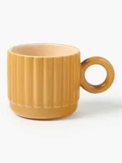 Tazas Y Mugs|Vajillas Completas>Westwing Collection Tazas Napari, 4 uds. Ocre, mostaza