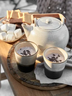 Tazas pequeñas artesanales 70's, 4 uds. Tazas Y Mugs|Vajillas Completas