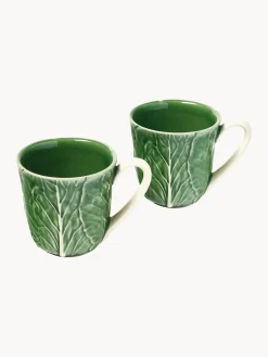 Discount Tazas pintadas a mano Cabbage, 4 uds. Tazas Y Mugs|Vajillas Completas