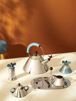 Artículos De Cocina|Utensilios De Cocina>ALESSI Temporizador Happy Gris azulado, plateado