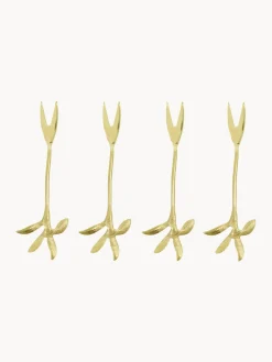 Online Tenedores para tarta pulidos Serve, 4 uds. Cubiertos Individuales|Juego De Cubiertos