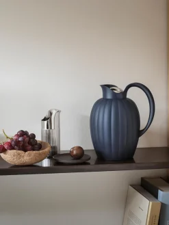Jarras De Agua|Vajillas Completas>GEORG JENSEN Termo Bernadotte, 1 L Gris azulado