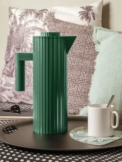 Termos|Vajillas Completas>ALESSI Termo Plissé, 1 L Verde oscuro