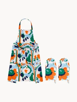 Online Textiles de cocina de algodón P.Karuselli K., 3 pzas. Textiles De Cocina Y Manteles|Textiles De Cocina