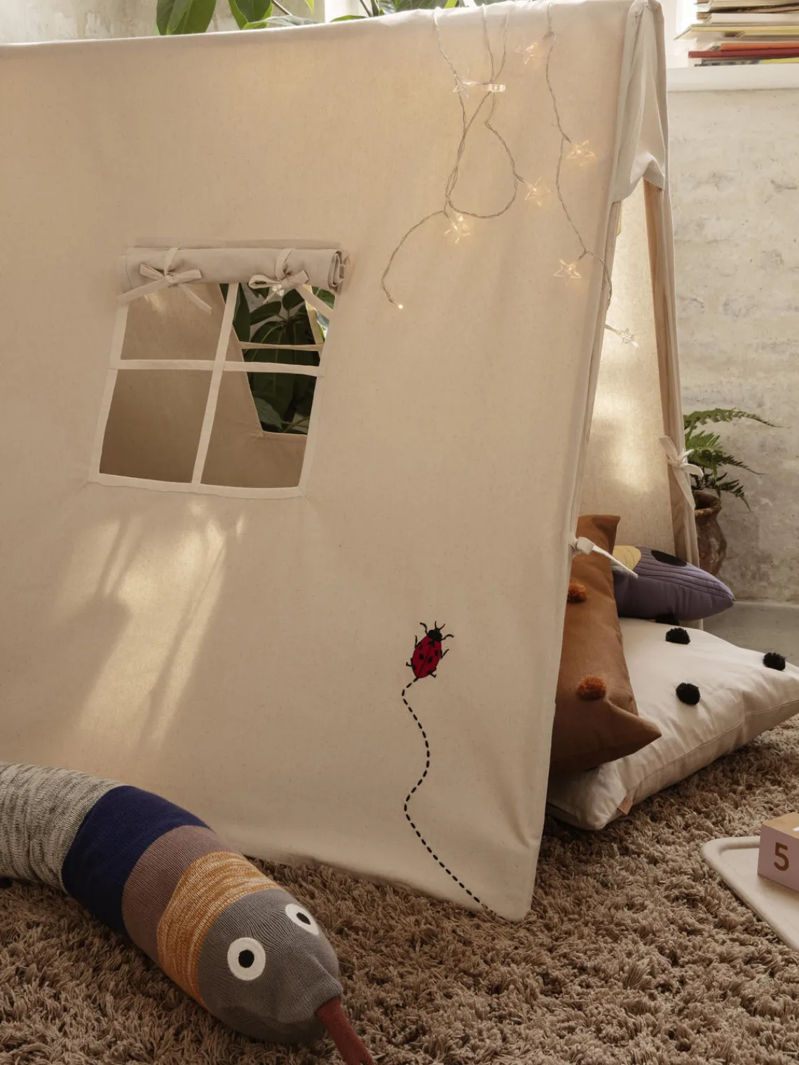 Best Tienda de campaña de algodón ecológico Ladybird Niños Juguetes A Partir De 1 Año|Decoración Infantil