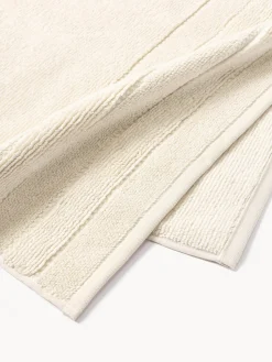 Toalla con borde a rayas Luxe, tamaños diferentes Toallas|Mantas