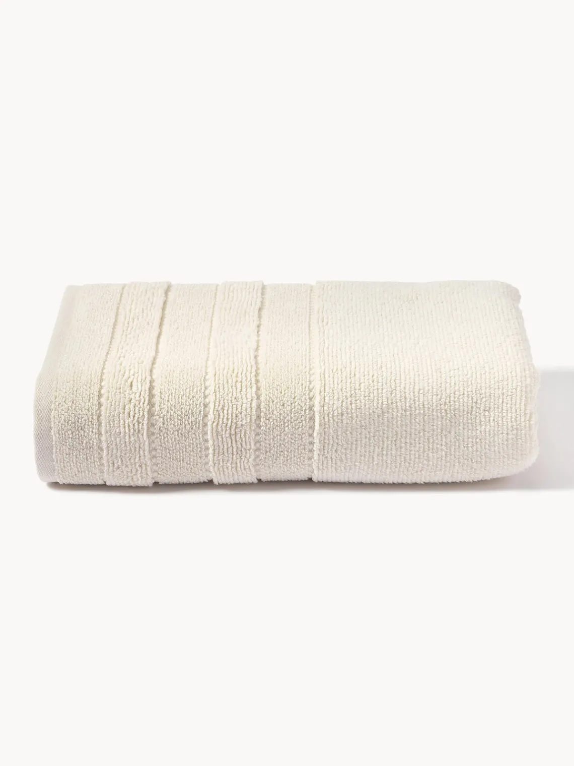 Toalla con borde a rayas Luxe, tamaños diferentes Toallas|Mantas