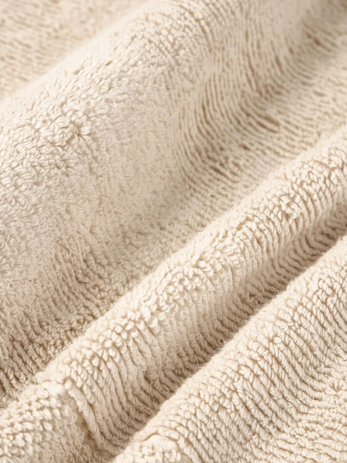 Toallas|Mantas>Westwing Collection Toalla con borde a rayas Luxe, tamaños diferentes Beige claro