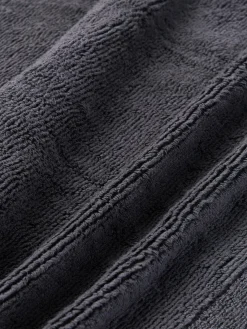 Toallas|Toallas></noscript>Westwing Collection Toalla con borde a rayas Luxe, tamaños diferentes Gris antracita