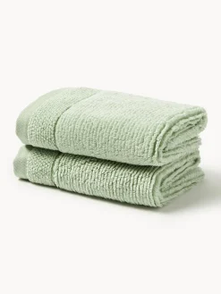 Online Toalla con borde a rayas Luxe, tamaños diferentes Toallas|Mantas