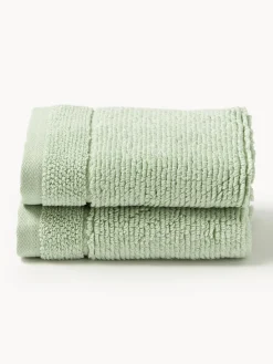 Online Toalla con borde a rayas Luxe, tamaños diferentes Toallas|Mantas