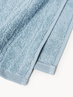 Toallas|Mantas></noscript>Westwing Collection Toalla de algodón Audrina, tamaños diferentes Gris azulado
