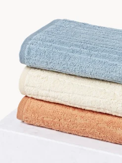 Toallas|Mantas></noscript>Westwing Collection Toalla de algodón Audrina, tamaños diferentes Gris azulado