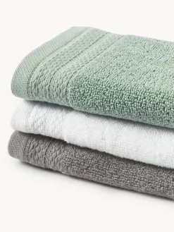 Toallas|Mantas></noscript>Westwing Collection Toalla de algodón ecológico Premium, tamaños diferentes Verde salvia