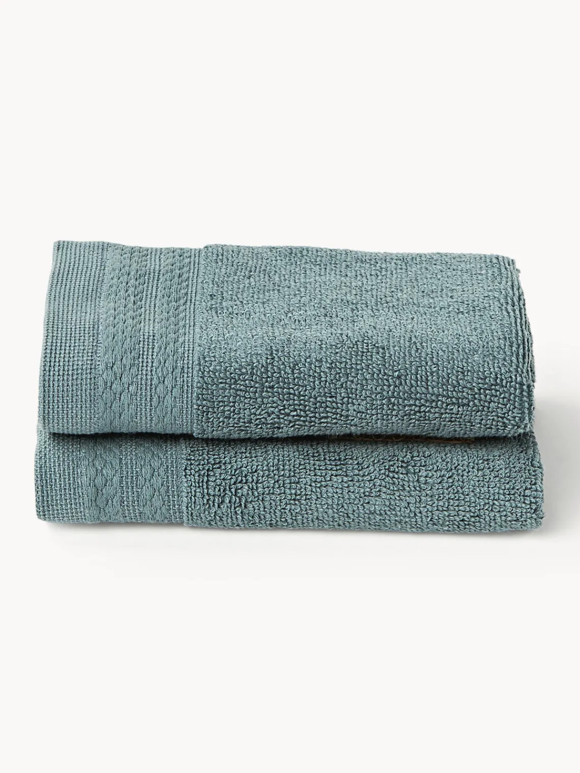 Toallas|Mantas>Westwing Collection Toalla de algodón ecológico Premium, tamaños diferentes Azul petróleo