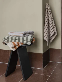 Toallas|Mantas>blomus Toalla de algodón ecológico Arto Gris claro, beige