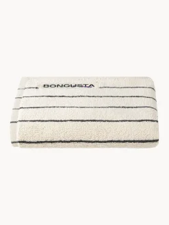 Toallas De Playa|Toallas></noscript>Bongusta Toalla de algodón ecológico Naram, tamaños diferentes Blanco Off White, negro