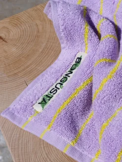 Toallas De Playa|Toallas></noscript>Bongusta Toalla de algodón ecológico Naram, tamaños diferentes Lavanda, amarillo claro