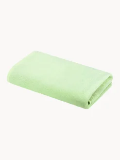 Toallas|Mantas></noscript>Bongusta Toalla de mano artesanal de algodón Naram Verde claro