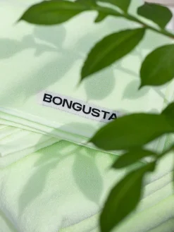 Toallas|Mantas></noscript>Bongusta Toalla de mano artesanal de algodón Naram Verde claro