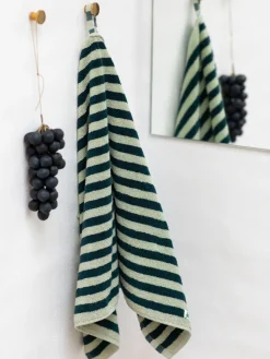 Toallas|Mantas>Bongusta Toalla de mano de algodón Naram Verde salvia, azul petróleo