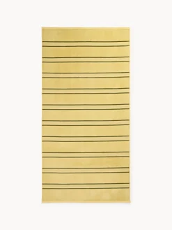 Toallas De Playa|Accesorios De Playa>Westwing Collection Toalla de playa a rayas Torres Amarillo claro, verde