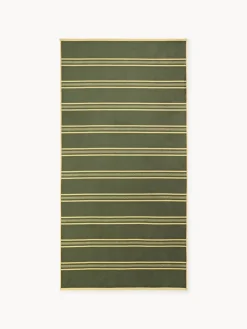 Toallas De Playa|Accesorios De Playa>Westwing Collection Toalla de playa a rayas Torres Amarillo claro, verde