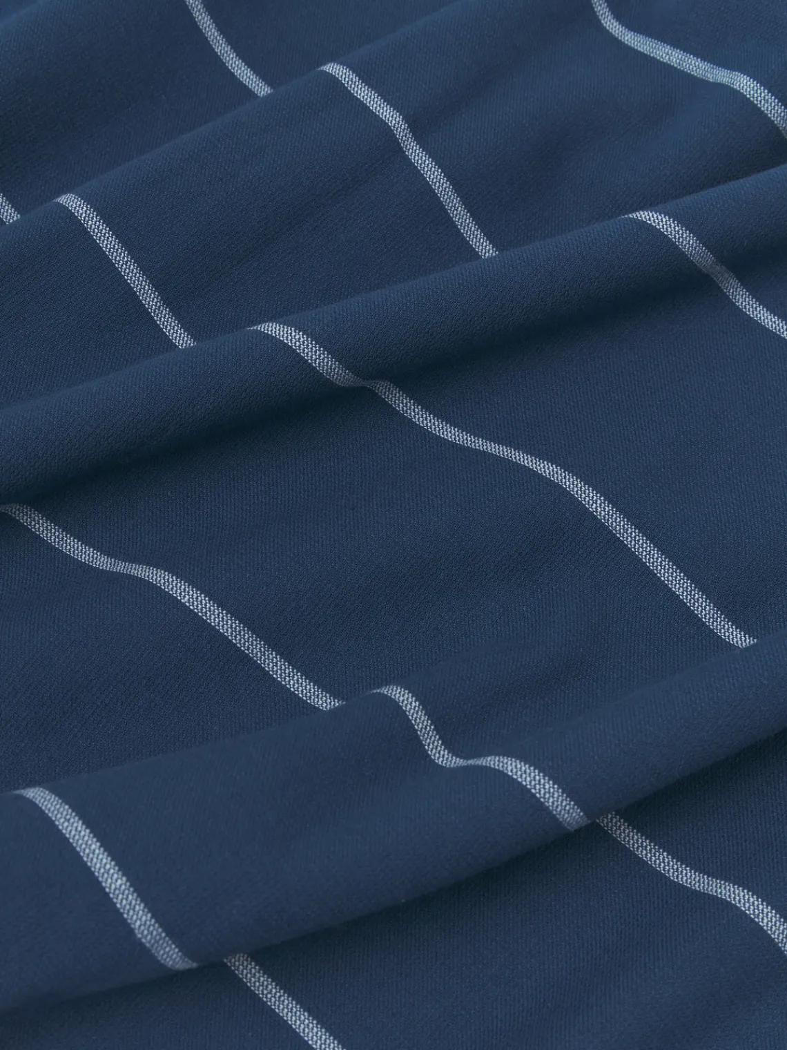 Toallas De Playa|Mantas>Westwing Collection Toalla de playa con flecos Piero Azul oscuro, gris azulado