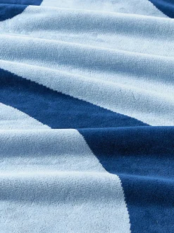 Clearance Toalla de playa de terciopelo con estampado ondulado Pia Toallas De Playa|Mantas