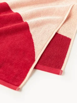 Hot Toalla de playa de terciopelo con estampado ondulado Pia Toallas De Playa|Mantas