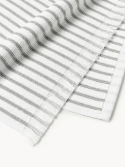 Toallas|Mantas></noscript>Westwing Collection Toalla lavabo Irma, tamaños diferentes Blanco, gris claro