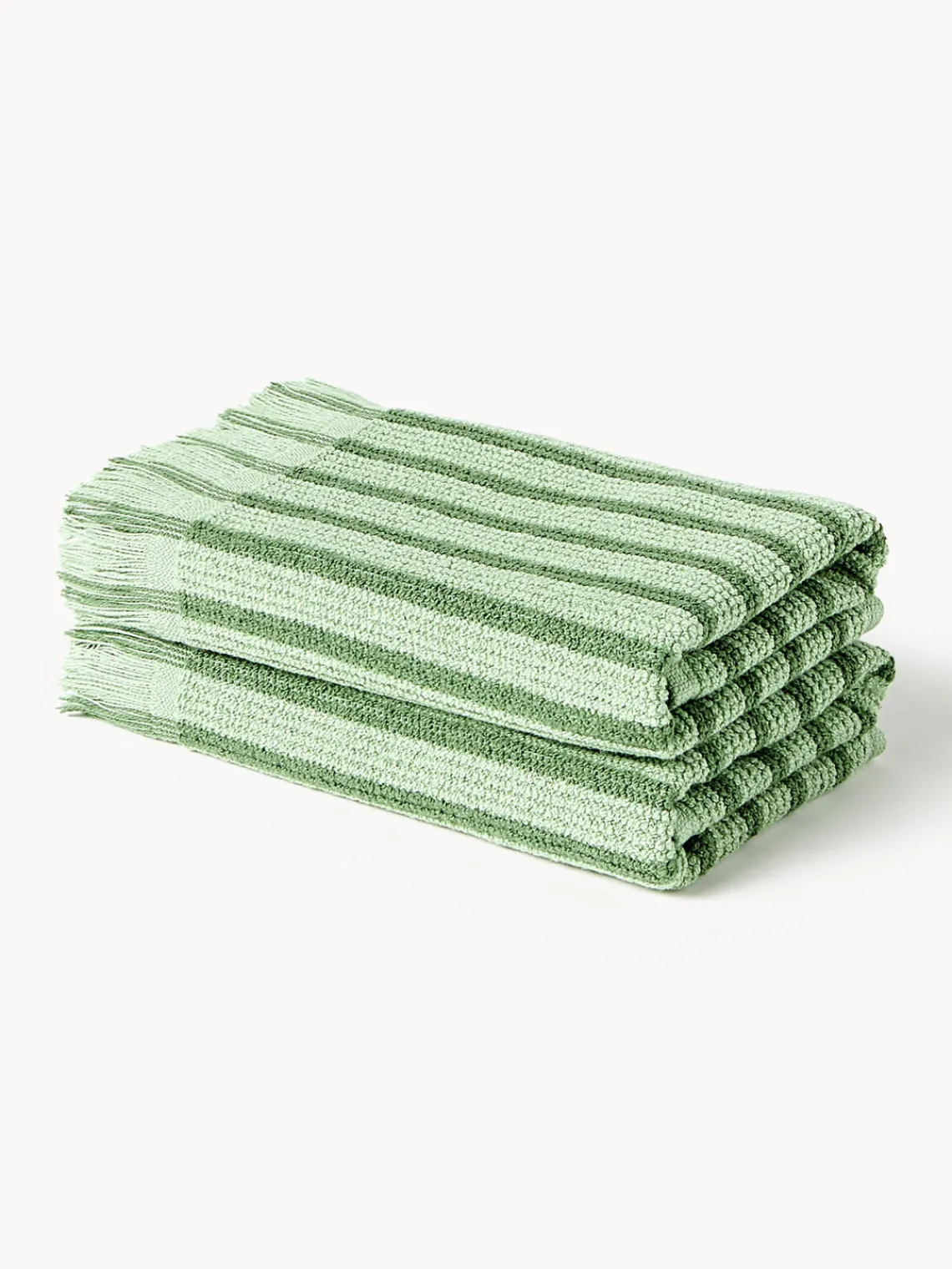 Toallas|Mantas>Westwing Collection Toalla lavabo Irma, tamaños diferentes Verde