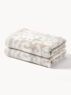 Toallas|Mantas>Westwing Collection Toalla Leo, tamaños diferentes Beige, Off White