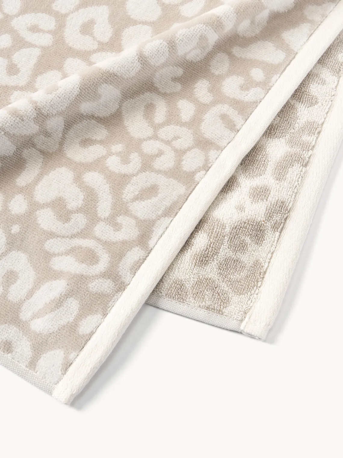 Toallas|Mantas>Westwing Collection Toalla Leo, tamaños diferentes Beige, Off White