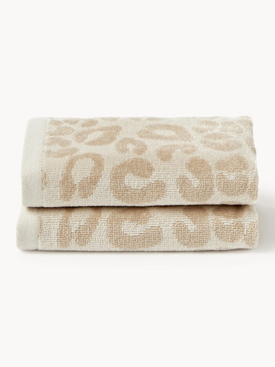 Toallas|Mantas>Westwing Collection Toalla Leo, tamaños diferentes Blanco crema, beige